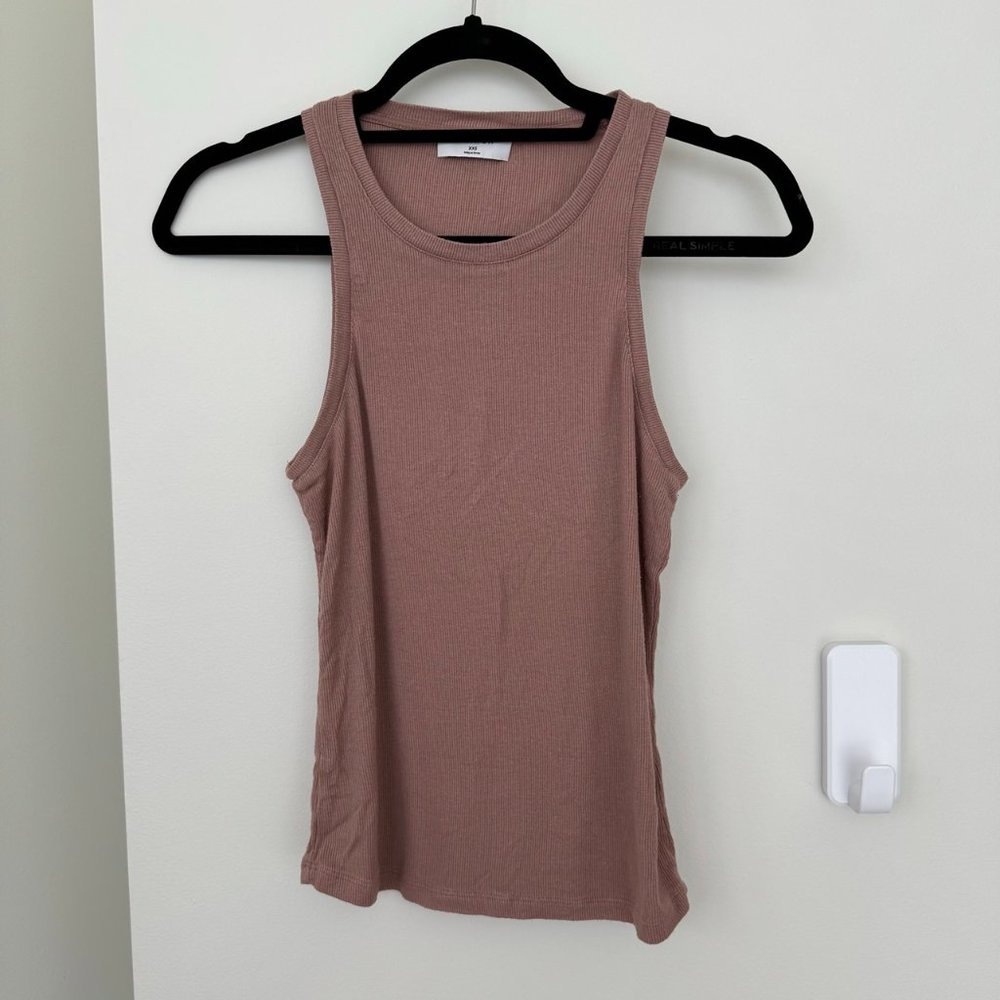 Aritzia Babaton Ribbed Racerback Tank - XXS